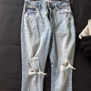 Abercrombie jeans - never worn high rise mom jeans